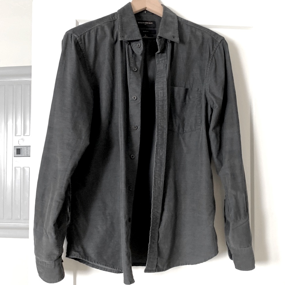 Banana Republic Factory Slim Fine Wale Corduroy Shirt